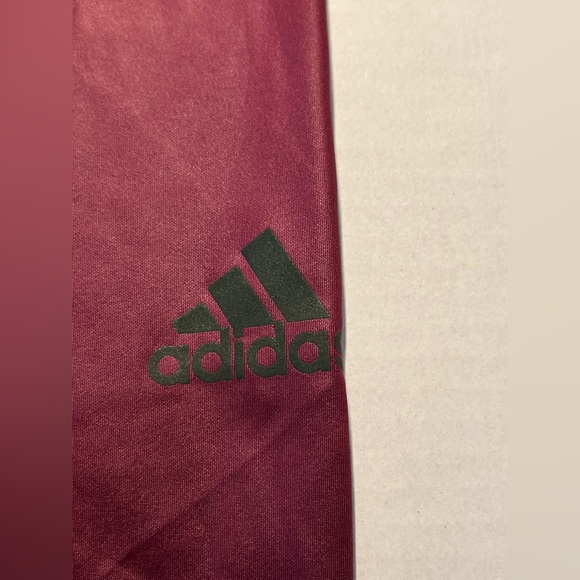 NWT $50 adidas X Zoe Saldana AEROREADY Victory Crimson Shine Training Tights med - Picture 4 of 11